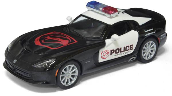 Machine en métal. инерц. 2013 srt viper gts police ouvert. double écran Kinsmart 12 pouces en cor.2*6 pouces