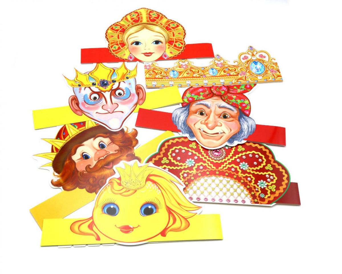 *КМА-17960 Комплект масок-ободков. Персонажи сказок (8 шт.)