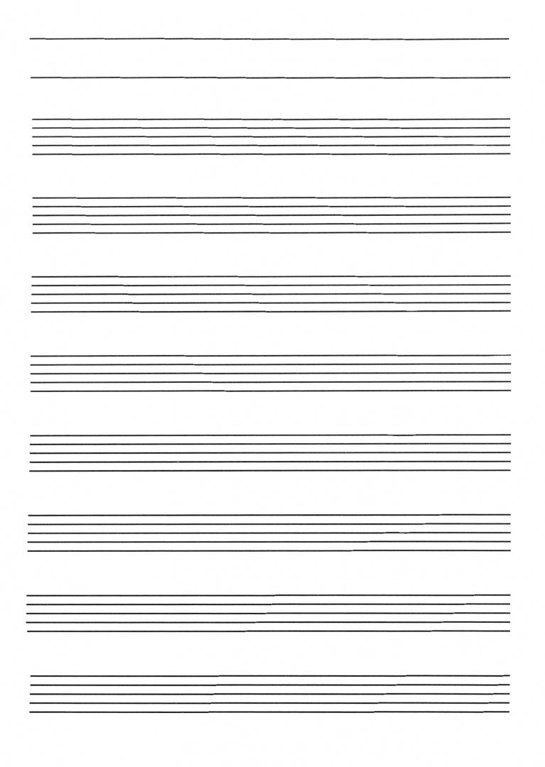 Тетрадь для нот: для младших классов ДМШ и ДШИ