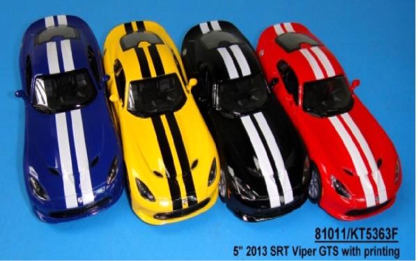 Машина металл. инерц. 2013 srt viper gts цвет в ассорт. в дисплее Kinsmart уп-12шт в кор.2*6уп