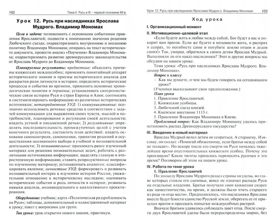 ПШУ 6кл. История России. УМК Торкунова (Изд-во ВАКО)