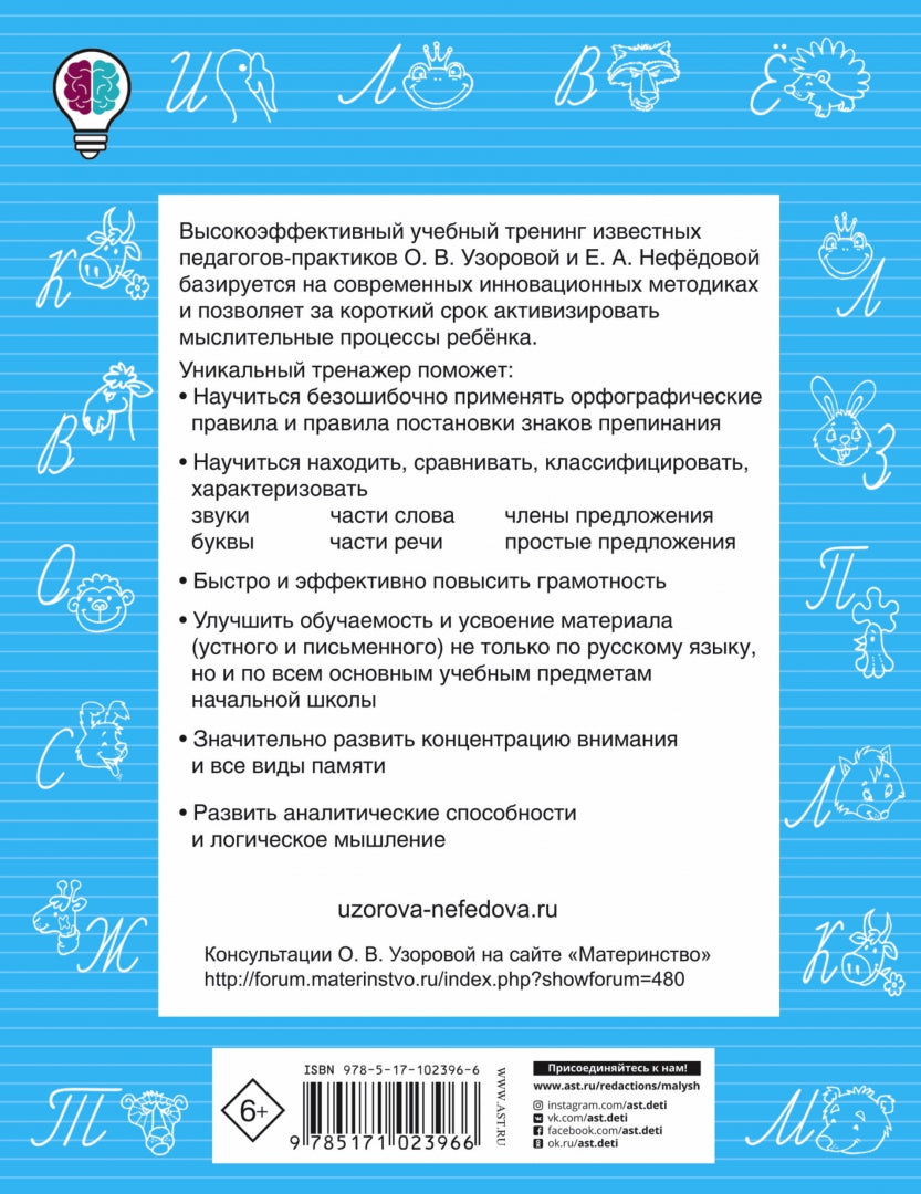 Быстро повторим — быстро проверим. Русский язык. 2ème classe
