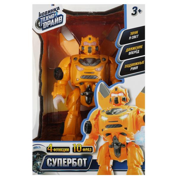 Robot superbot blanc/noir, double, cor.17*26*10 cm, TEХНОДРАЙВ dans cor.2*18шт