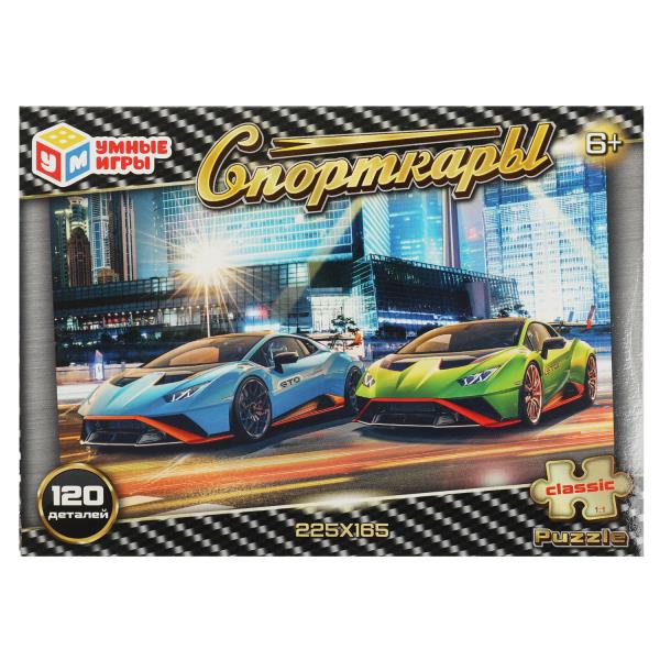 Cartes de sport. Пазл. 120 pièces. 180х130х25 mm. Умные игры в уп.8шт в кор.8уп