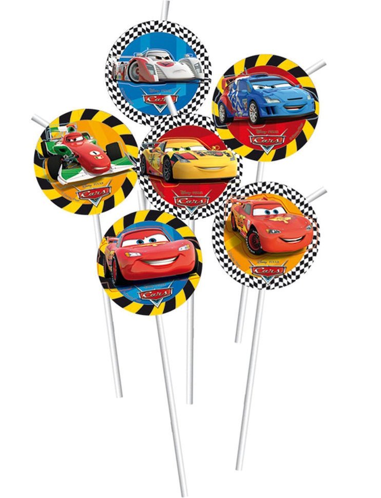 Procos. Solomka напитков "Тачки RSN" 6 шт. art.81572