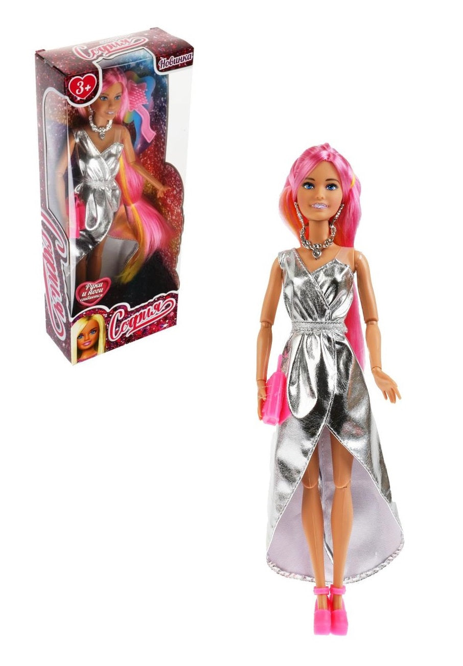 66001-BF9-S-BB 306267 Кукла 29 см София сингл, длинные цветные волосы, акс, в кор КАРАПУЗ в кор.24