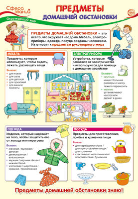 ПО-13410 Plaque A3. Окружающий мир в начальной школе. Préavis sur les obligations domestiques