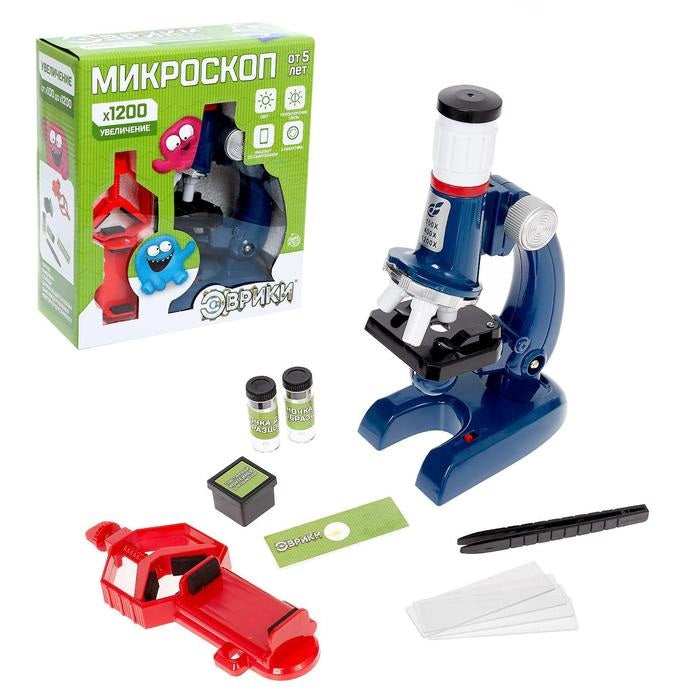 Эврики. Microscope "Юный исследователь" увеличение х1200 № SL-02971 art.4491909