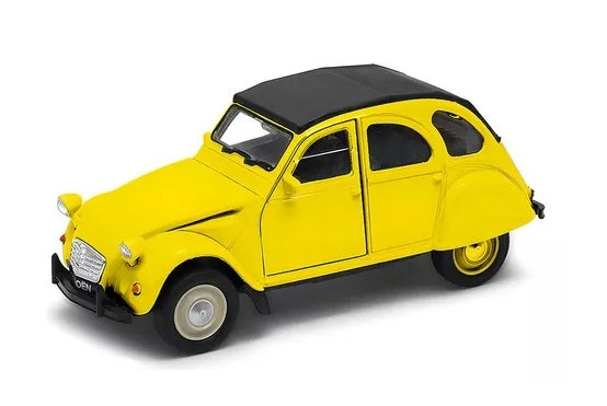 Welly. Машинка 1:38 "Citroen 2CV" (Soft-top) желтый арт.43625H-W-Y