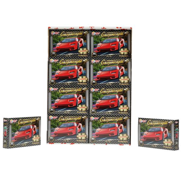 Cartes de sport. Пазл. 80 pièces. 129,5х90х23,8 mm. Умные игры в уп.16шт в кор.8уп
