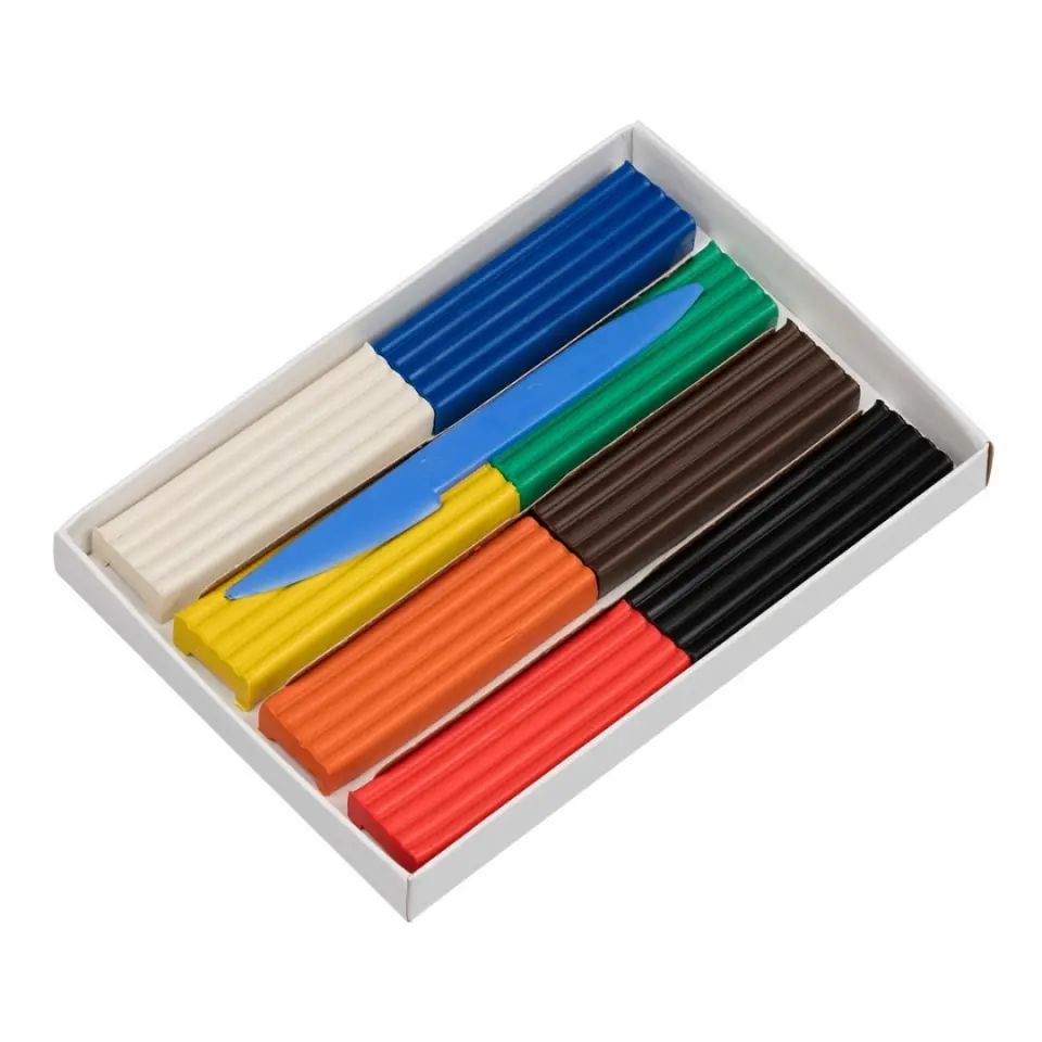"Лео" "Учись" Plastique classique LNMC-0108 160 г ( dans l'emballage en carton ) 8 цв. . LNMC-
