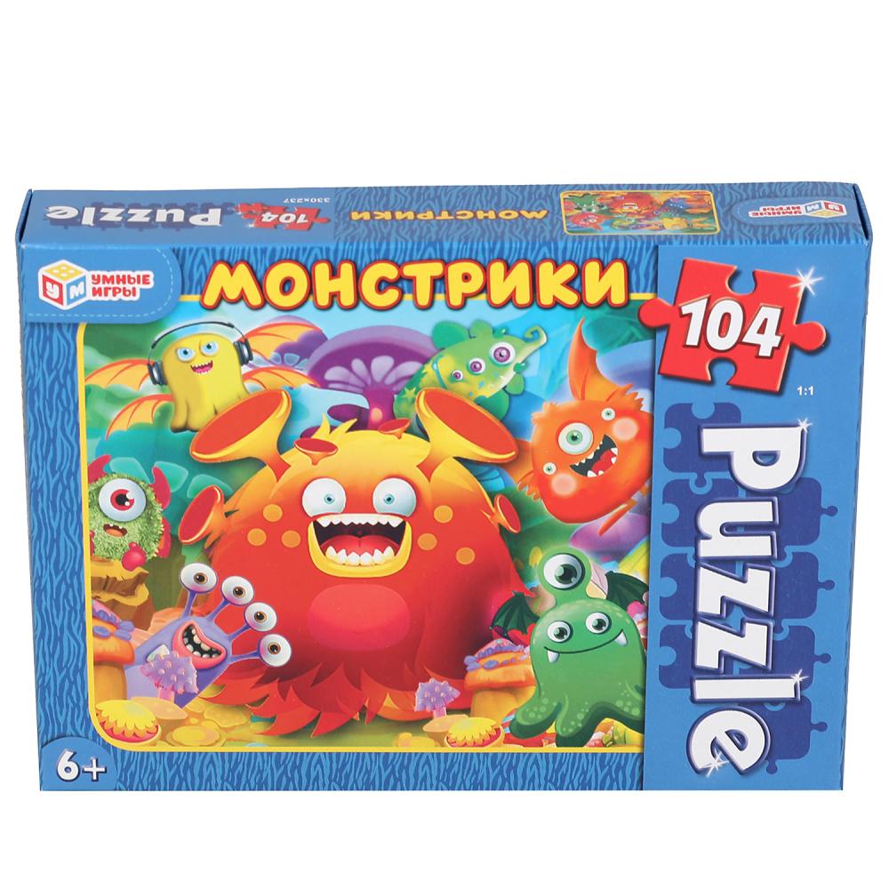 Monstres. Пазлы классические в коробке. Пазл 104 détails. Умные игры в кор.24шт