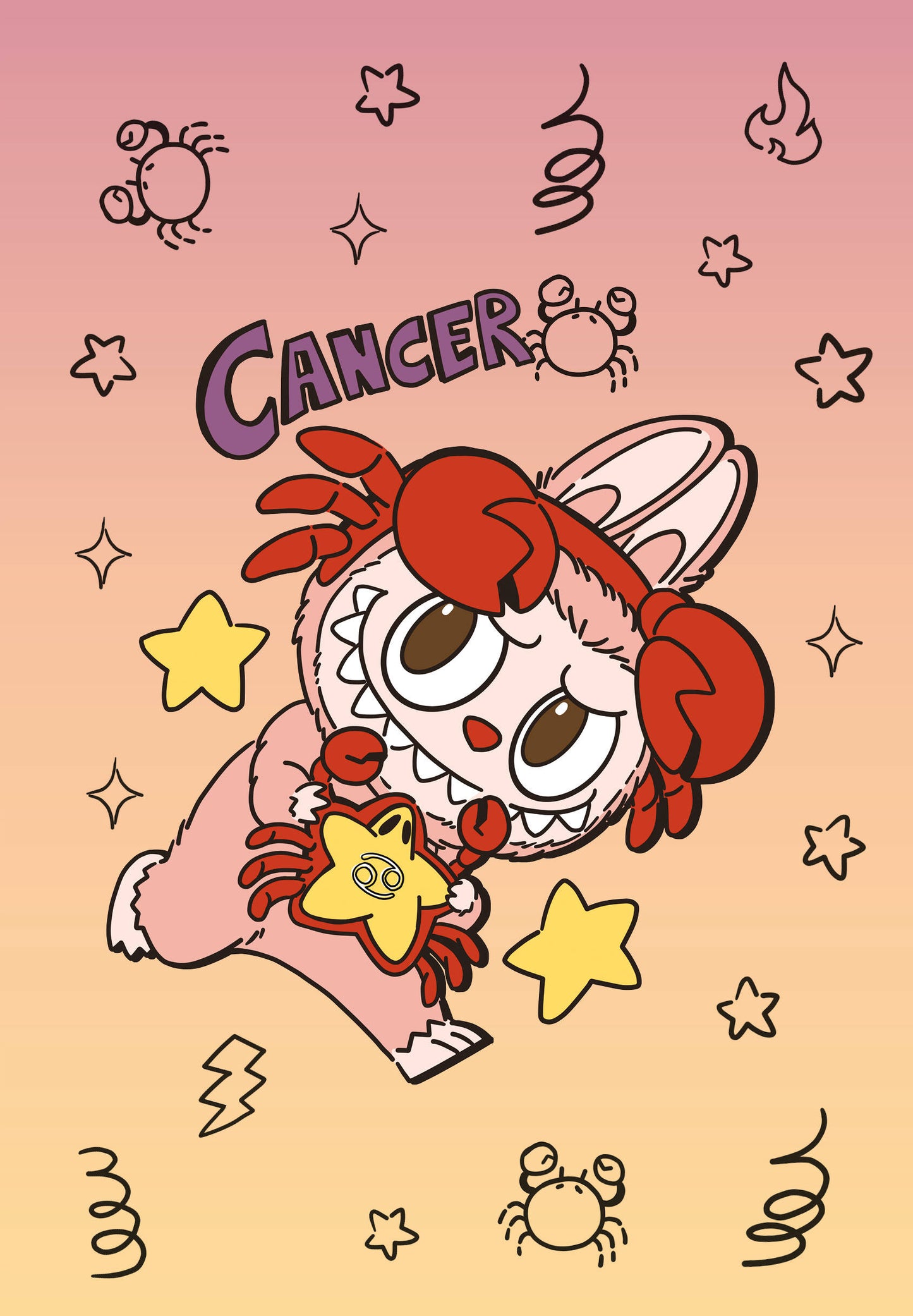 The Monsters. Астрологический блокнот Рак (Лабубу)