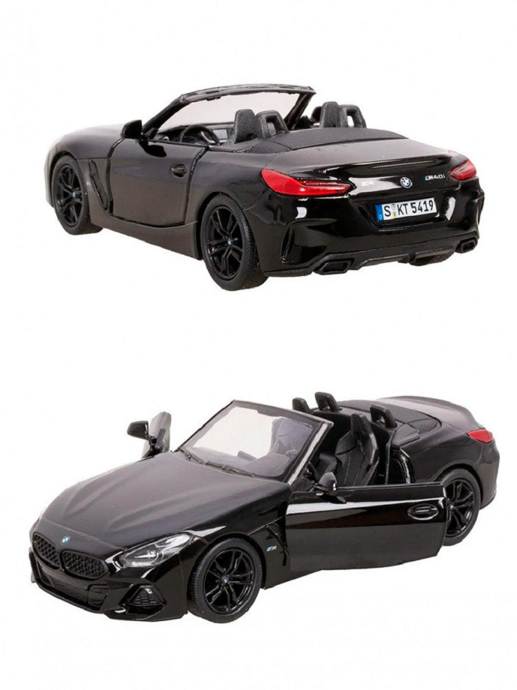 Kinsmart. Модель арт.KT5419/4 "BMW Z4" 1:34 открытая (черная) инерц.
