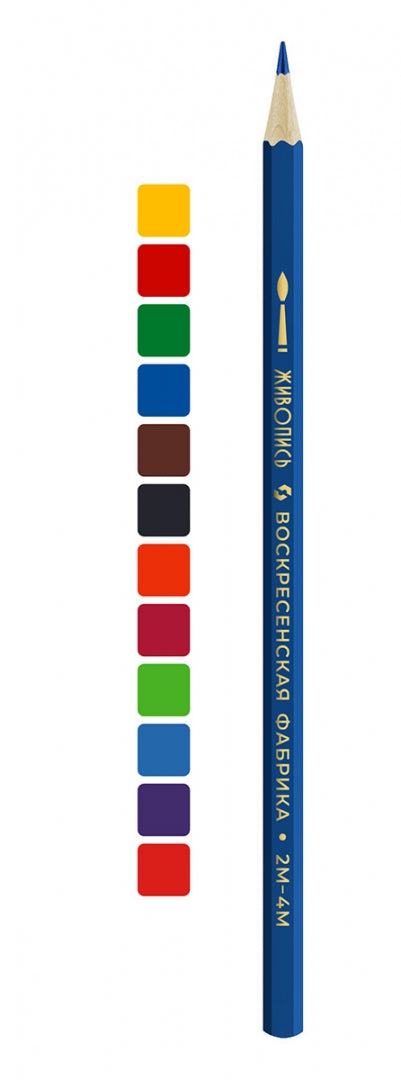 "ВКФ" "Живопись" JIV-WCP-1012 Набор акварельных карандашей заточенный 12 цв.