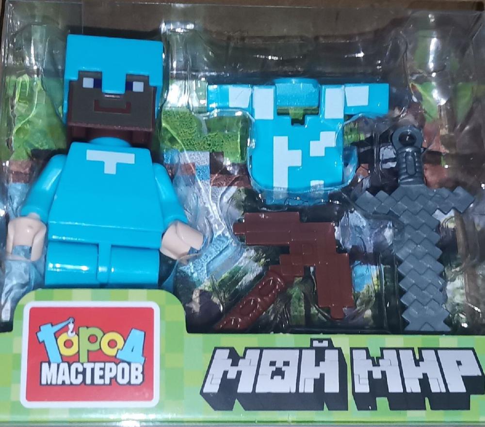 Фигурка для конструктора мой мир с акссесуарами Город мастеров в кор.2*180шт