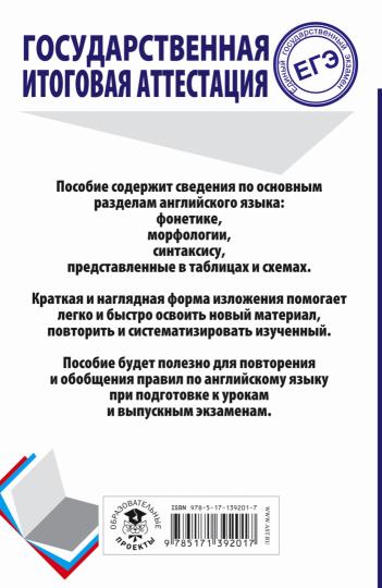 ЕГЭ. Английский язык. Trouver des cours scolaires dans des tableaux et des schémas pour les élèves du grand public