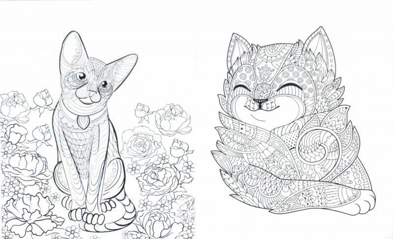 Cats-2. Творческая раскраска замурчательных котиков