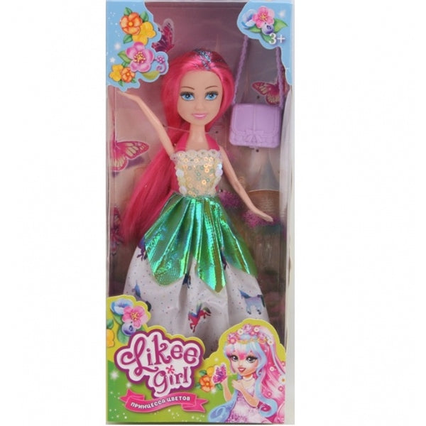 Кукла 23 см, в платье LIKEE GIRL в кор.2*48шт