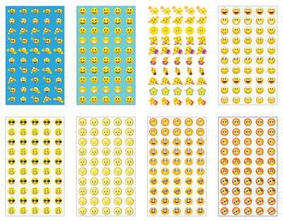 *КНМ-14640 Autocollants complexes pour les cosmétiques (8 pièces par ensemble)