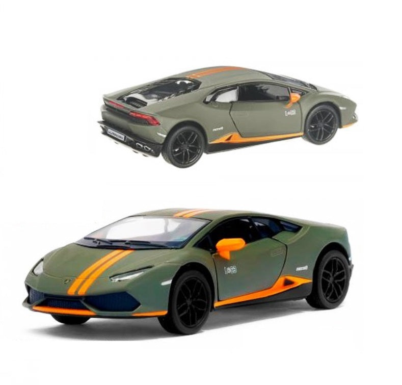 Kinsmart. Модель арт.КТ5401/2 "Lamborghini Huracan LP 610-4 Avio" 1:36 (болотный) инерц.