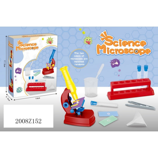 Microscope avec accessoires. W606 en couleur. dans le cor.2*60шт