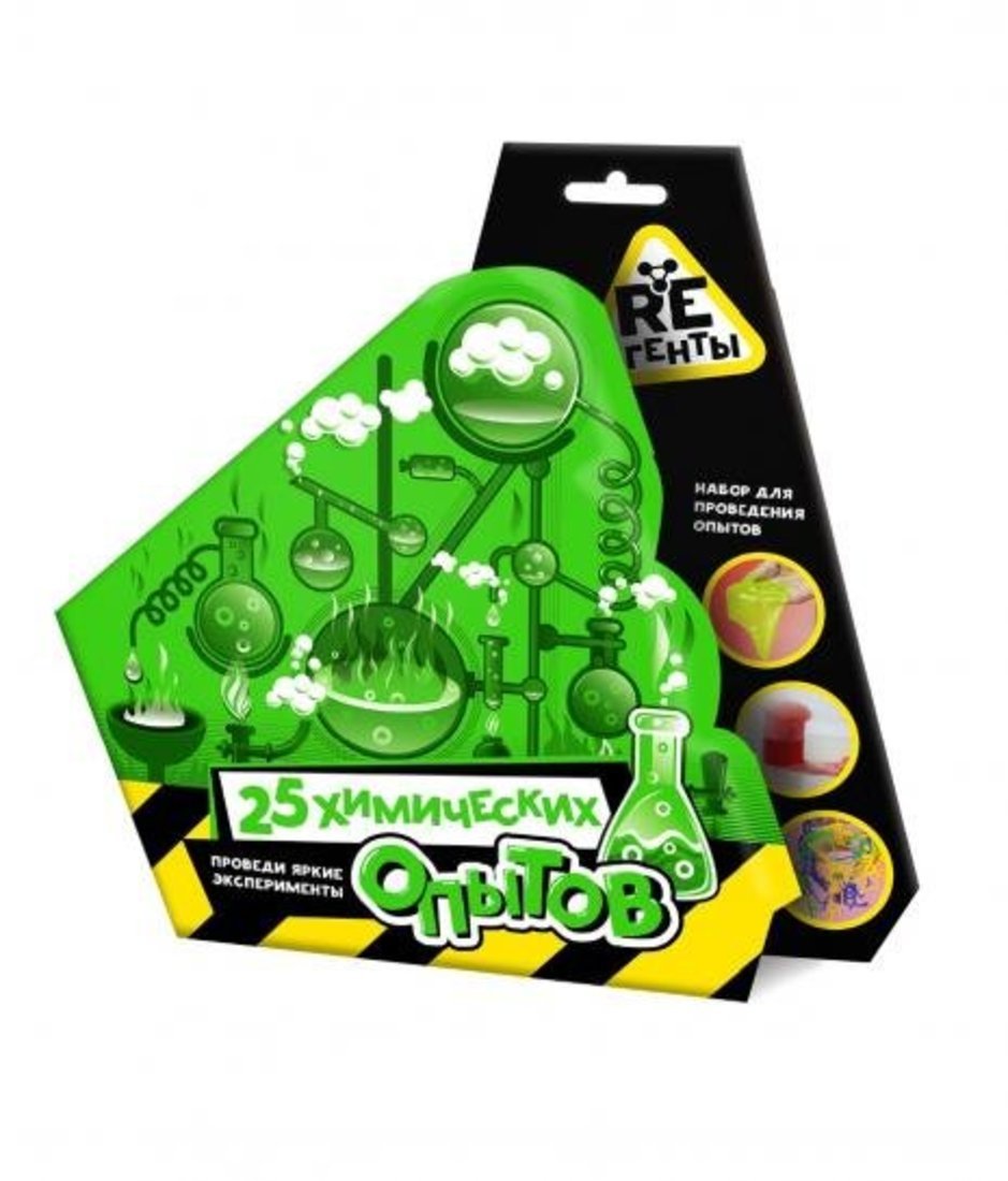 Набор для проведения опытов "Re-Агенты. 25 химических опытов" модели арт.EX062T