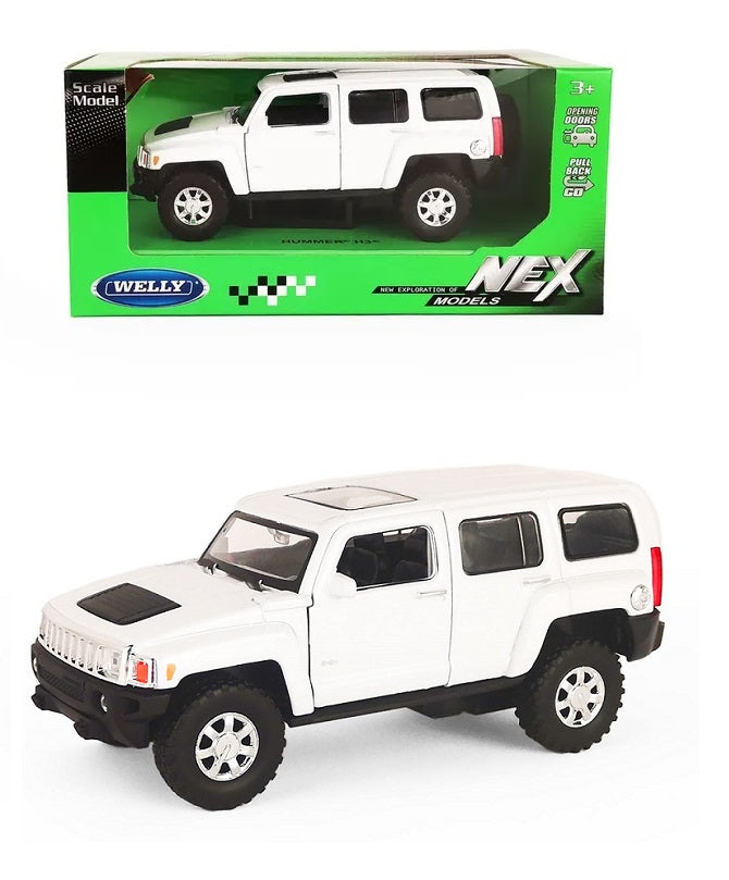 Eh bien. Machine 1:36 "Hummer H3" disponible. мех., bel art.39887CW-W