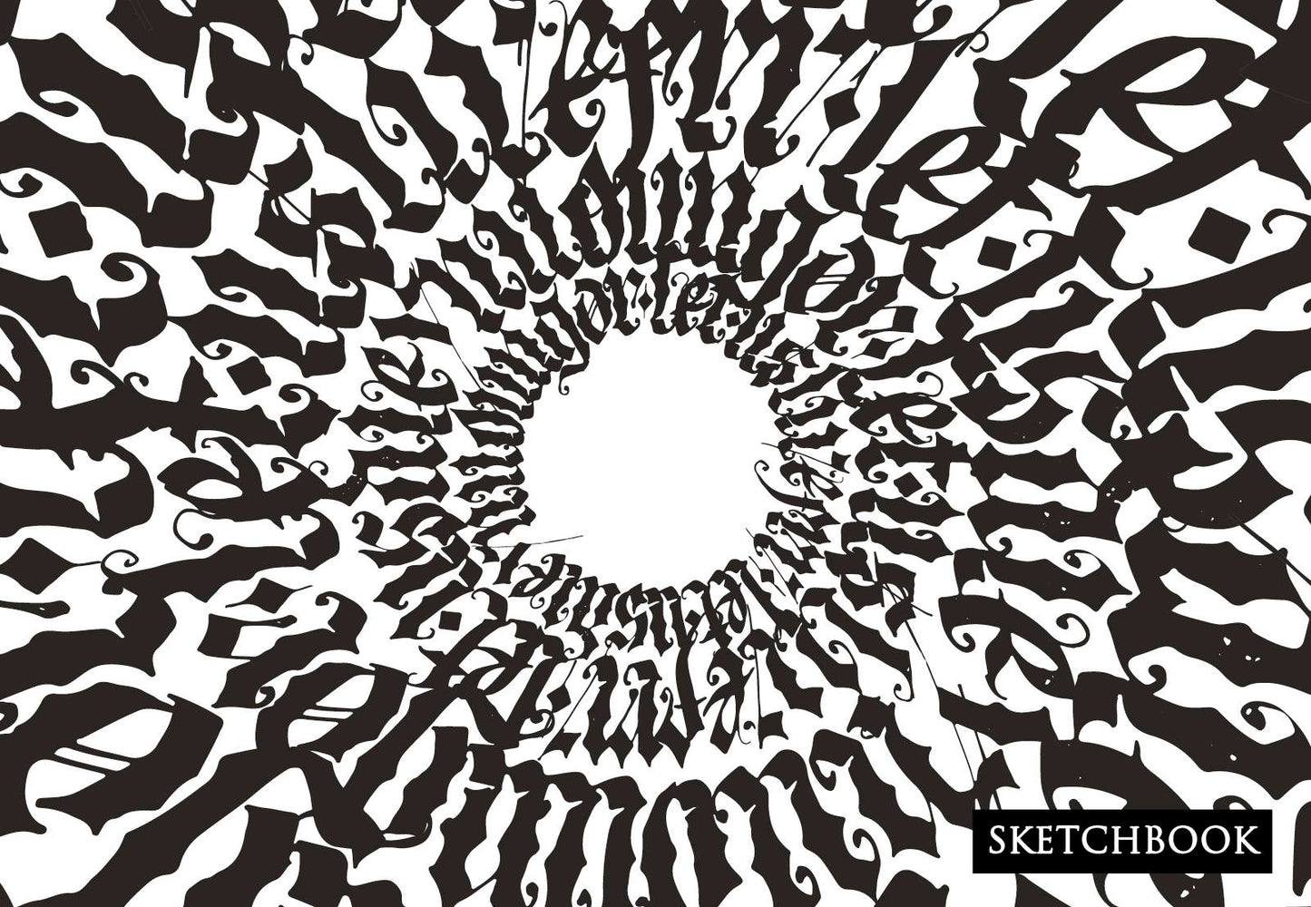 Croquis. Lettrage pour le jeu (format A5, 128 étoiles, noyau ouvert, coût élevé)