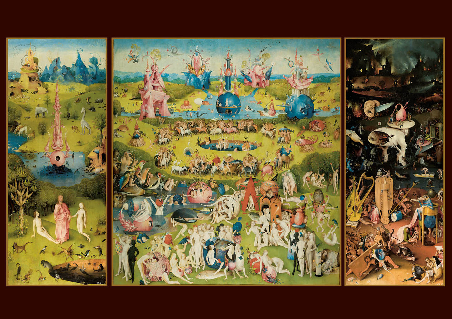 Affiche. Иероним Босх. C'est tout à fait normal. Triptyques. Format A3.