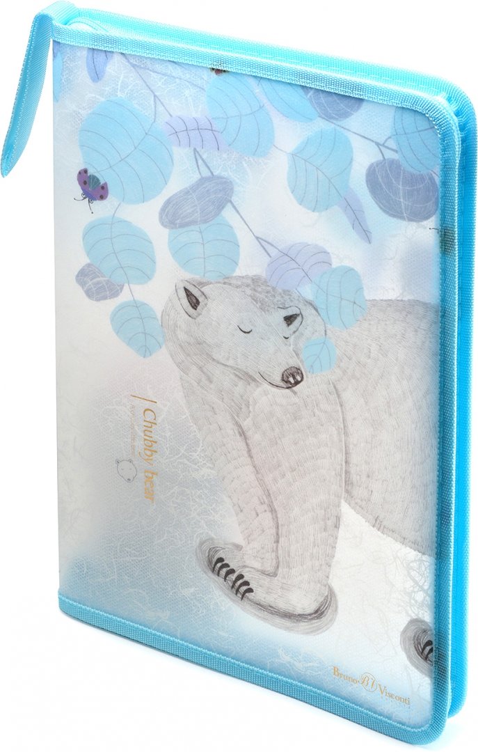 Папка д/тетрадей А4,БЕЛАЯ МЕДВЕДИЦА,2вида,14-032