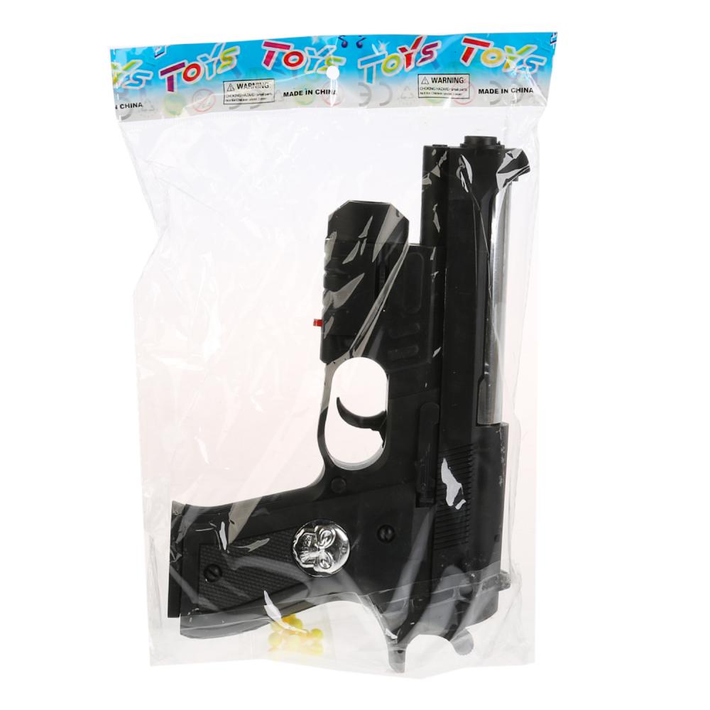 Пистолет (п) с лазер. прицелом, со светом, с пульками 912 в пак. в кор.2*72шт