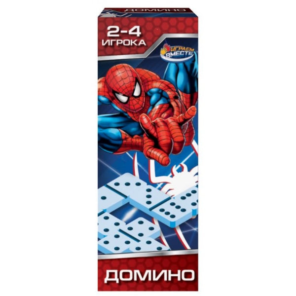 Настольная игра домино, паук, кор.5*13*2см ИГРАЕМ ВМЕСТЕ в кор.2*180шт