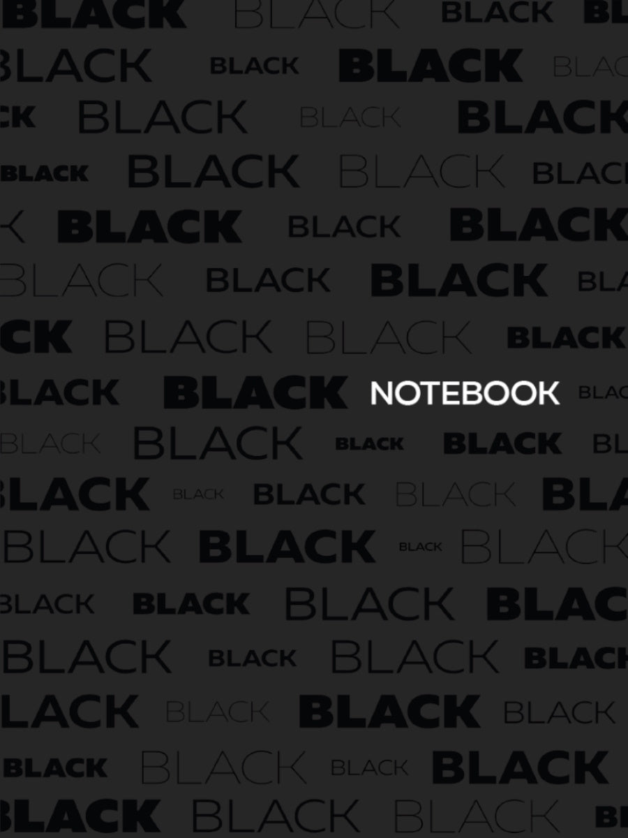 Mon Art. БЛОКНОТ в линию Total Black. Noir 3