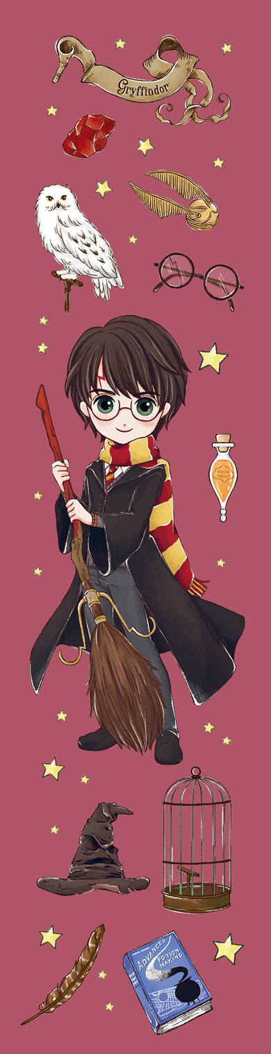 Garri Potter. Закладка с резинкой. Collection «Enfants mignons»