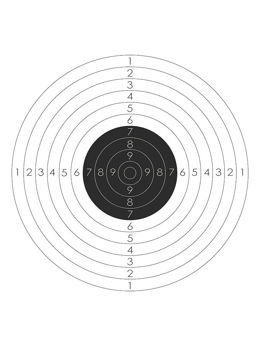 Мишень № 4 спортивная, профессиональная, 55 см. на 55 см., (бумага 100 шт.) /=243049/