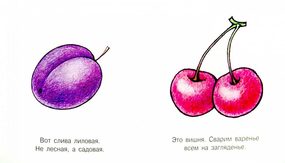 Je suis en train de parler. Fruits (pour un bébé de 1 an)