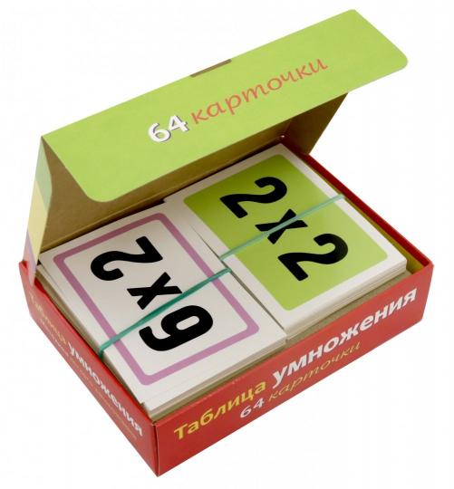 Таблица умножения.Наглядное пособие.64 cartes