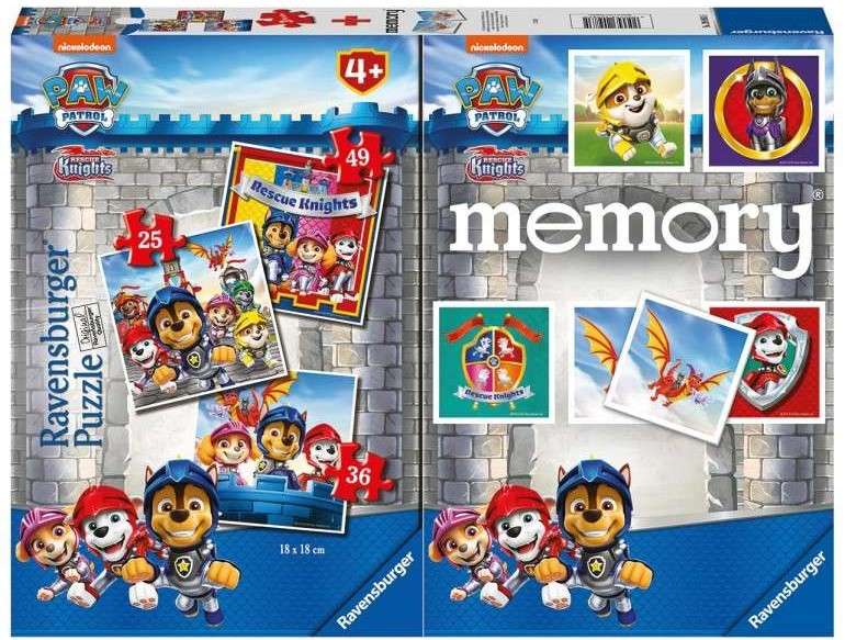 Ravensburger. Пазл карт. 3 в 1 + Мемори арт.20983 "Щенячий патруль" (25,36,49 элем.)