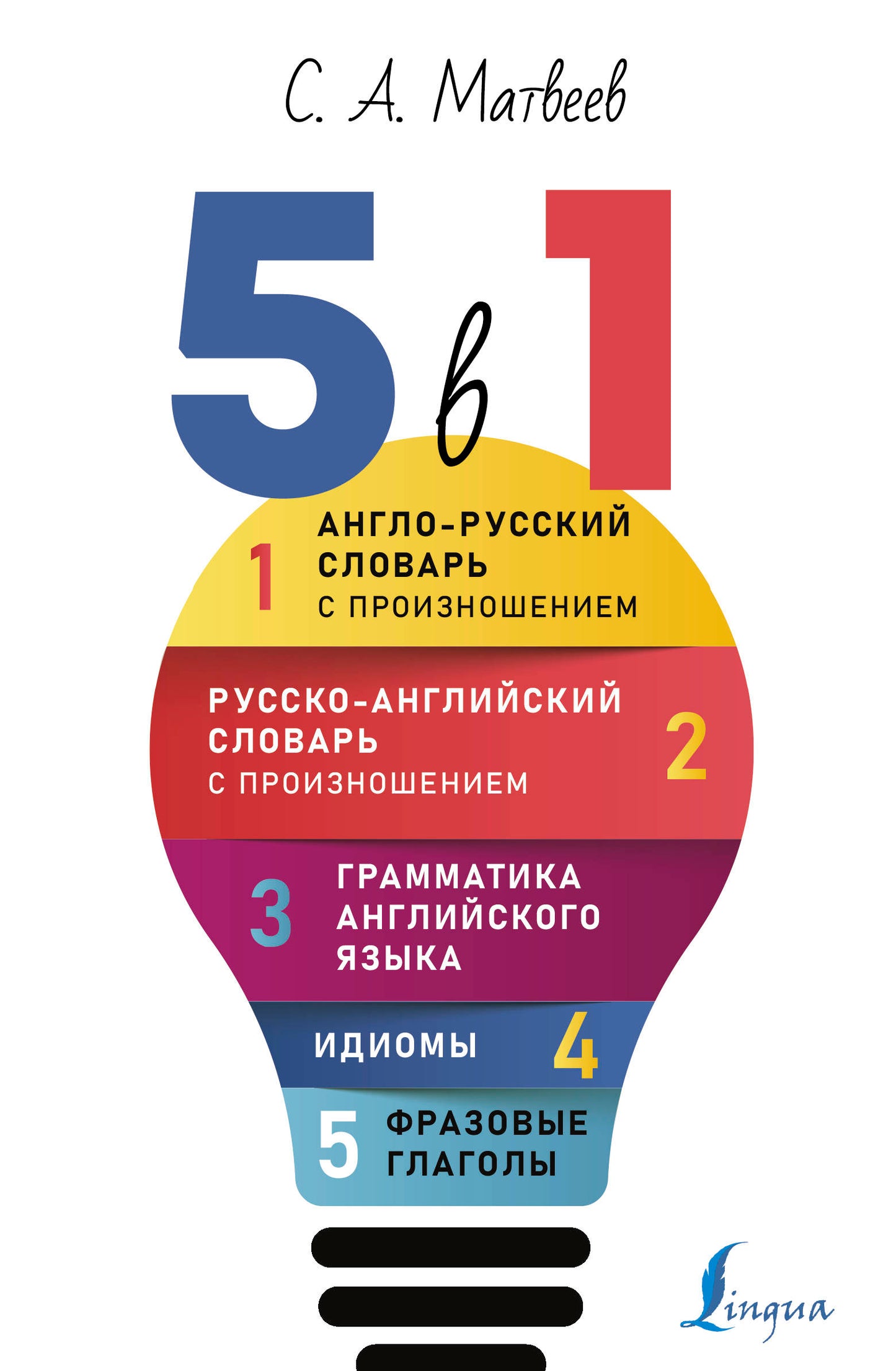 Английский язык. 5 в 1: Англо-русский словарь с произношением. Русско-английский словарь с произношением. Грамматика английского языка. Идиомы. Фразовые глаголы