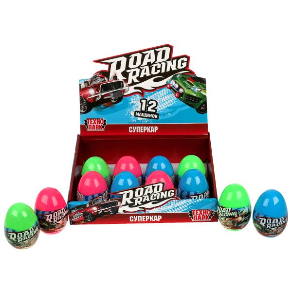 Machine en métal ROAD RACING ЯЙЦО 7,5 cm, avec accessoire, affichage du parc technologique jusqu'à 12 pouces dans le corps 2*30 pouces