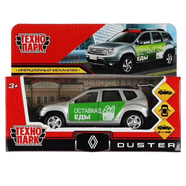 DUSTER-12-VKU Machine en métal RENAULT DUSTER DOUBLE 12 cm, double, bagage, moteur, cor. Parc technologique