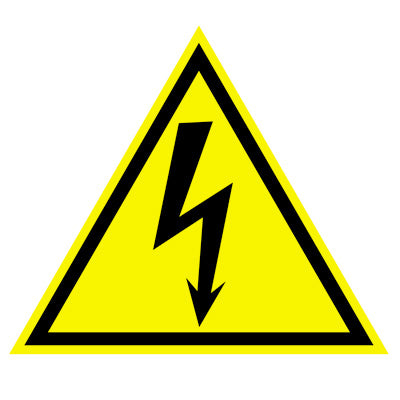 ШН-11080 Наклейки. Предупреждающий знак. Électricité! (96х95мм)