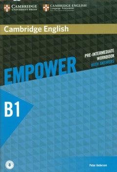 Cahier d'exercices Cambridge English Empower pré-intermédiaire avec réponses