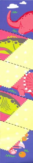 Сгибалки. Динозавры: Пособие с развивающими заданиями для детей 8-9 лет