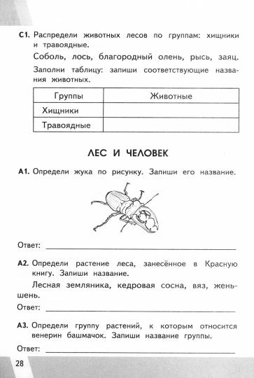 КИМ ВПР. Окружающий мир. 4ème classe. Всероссийская проверочная работа. Matériel de contrôle des matériaux