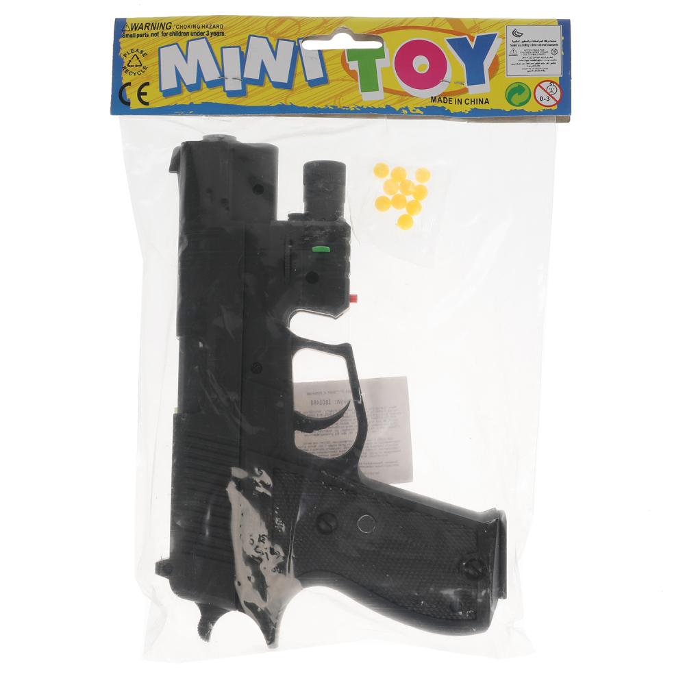 Пистолет (п) с лазер. прицелом, с пульками P220 в пак. в кор.2*120шт