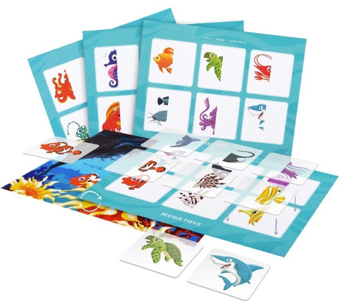 Mega Toys. Лото прозрачное "Подводный мир" арт.17740 /21