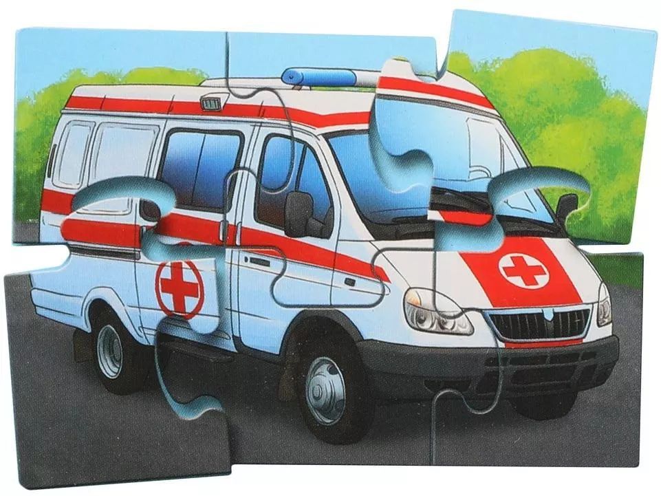 Степ. Напольный пазл арт.79124 "Спешим на помощь!" (Baby Step) (средние)