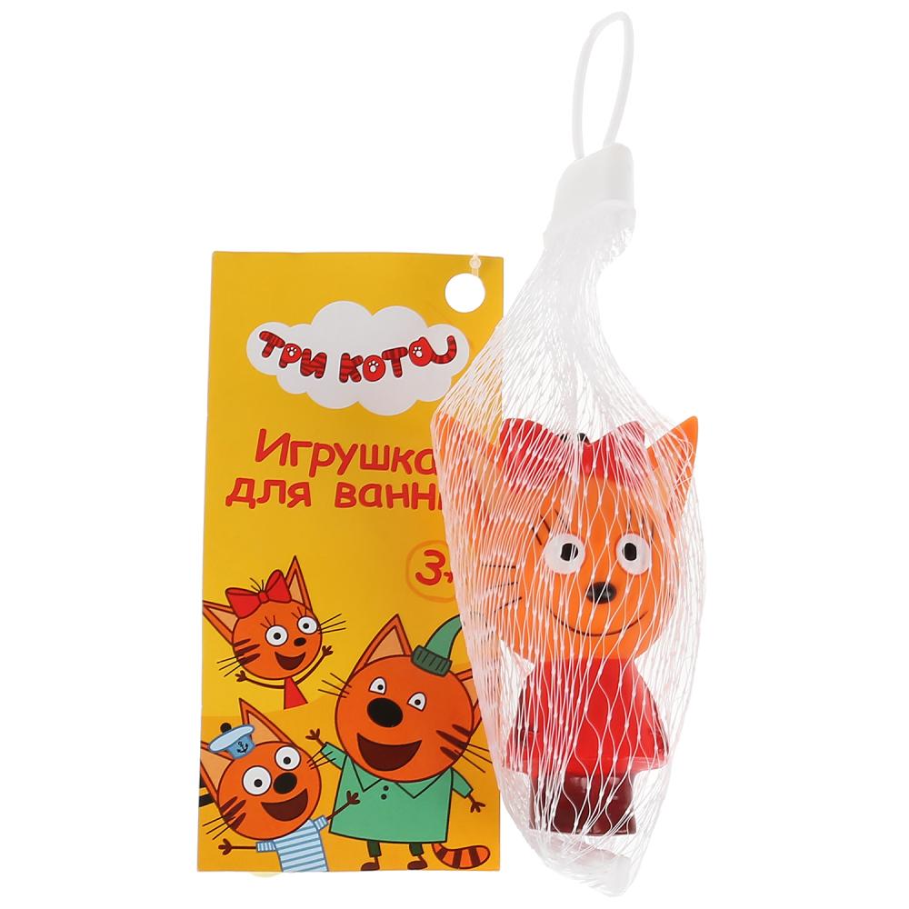 ИГРУШКА ПЛАСТИЗОЛЬ ДЛЯ ВАННЫ "КАПИТОШКА" Три Кота. Карамелька в сетке (русс. уп.) в кор.100шт